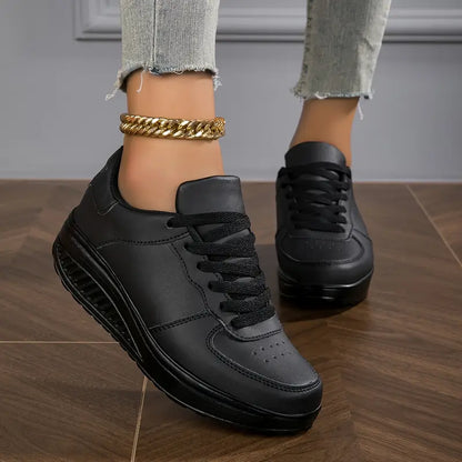 Komfortable og Åndbare Plateau Sneakers med Ortopædisk Støtte