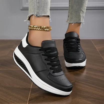 Komfortable og Åndbare Plateau Sneakers med Ortopædisk Støtte