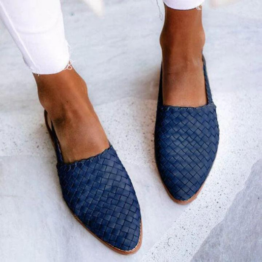 Joanne™ – Vævede Slingback Flats med Tidløs Elegance