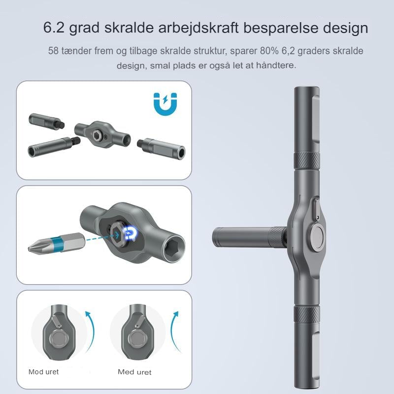 24-i-1 Magnetisk Skruetrækkersæt