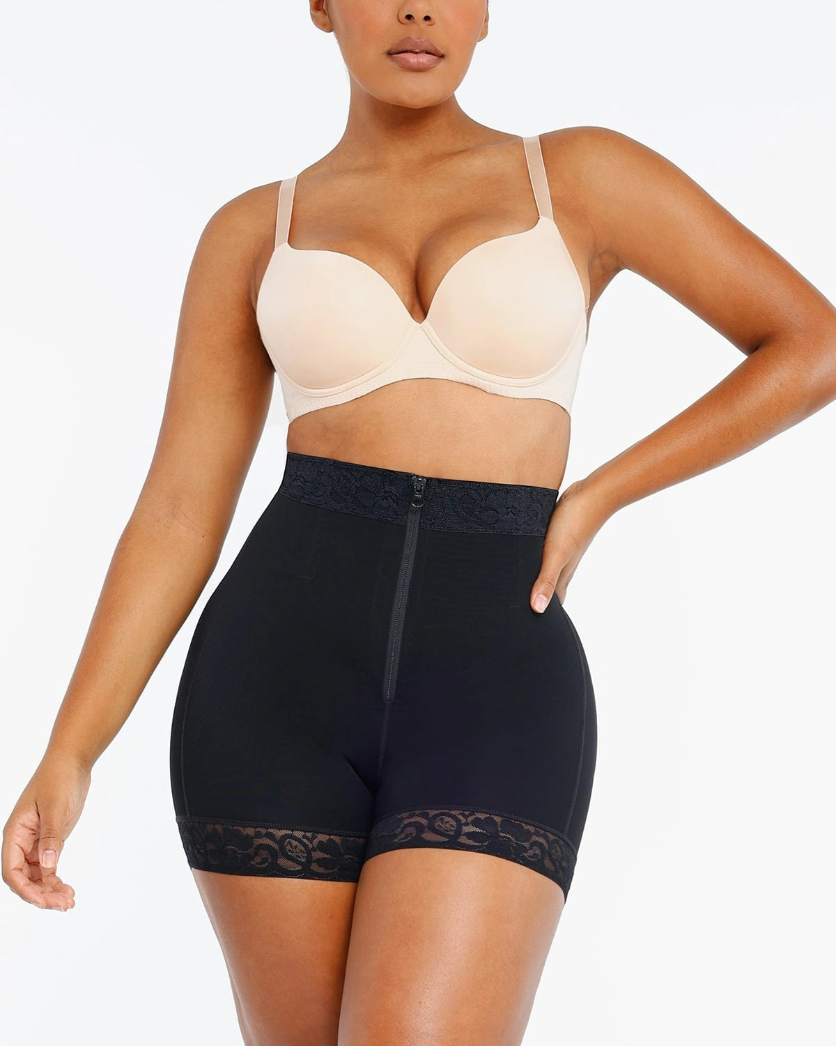 Kaylanie™ Formende Shorts med Høj Talje og Indsyede Støttebånd