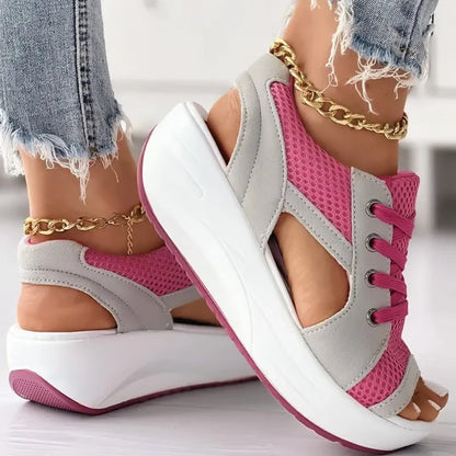 Nayeli – Lette Casual Sandaler med Snørebånd