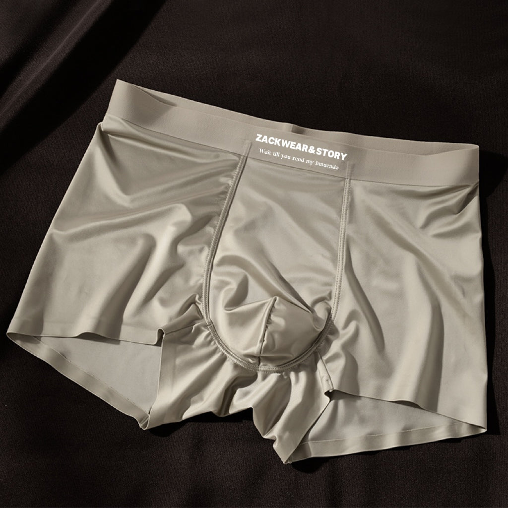 4-Pakning Luksus Ice Silk Boxershorts til Mænd