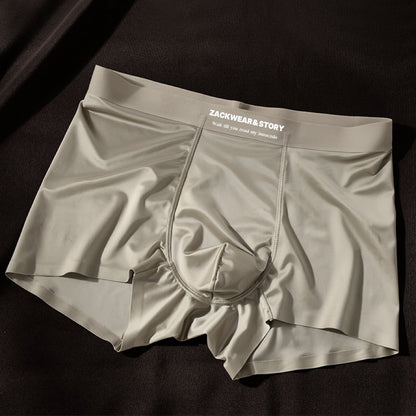 4-Pakning Luksus Ice Silk Boxershorts til Mænd