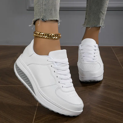 Komfortable og Åndbare Plateau Sneakers med Ortopædisk Støtte