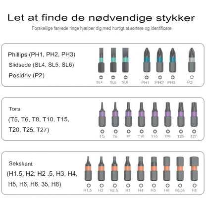24-i-1 Magnetisk Skruetrækkersæt