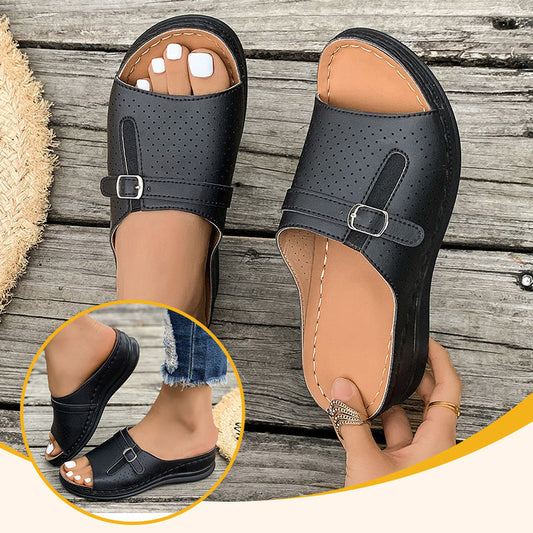 Komfortable Sandaler med Åben Tå og Mjuk Sål til Kvinder